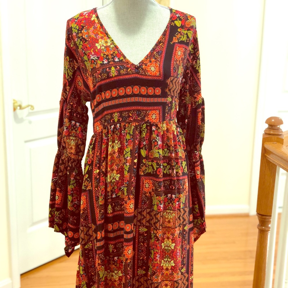 COPY - Floral Long-sleeve Maxi Dress (6)